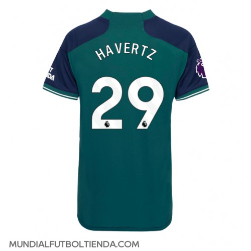 Camiseta Arsenal Kai Havertz #29 Tercera Equipación Replica 2023-24 para mujer mangas cortas